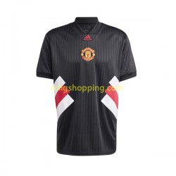 Fotbollströja Manchester United Icon Retro Män Hemmaställ 2022-2023 Kort ärm