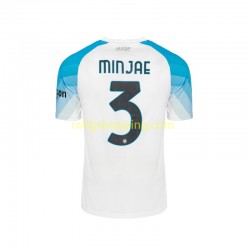 Fotbollströja SSC Napoli Face Game Minjae 3 Män Hemmaställ 2022-2023 Kort ärm