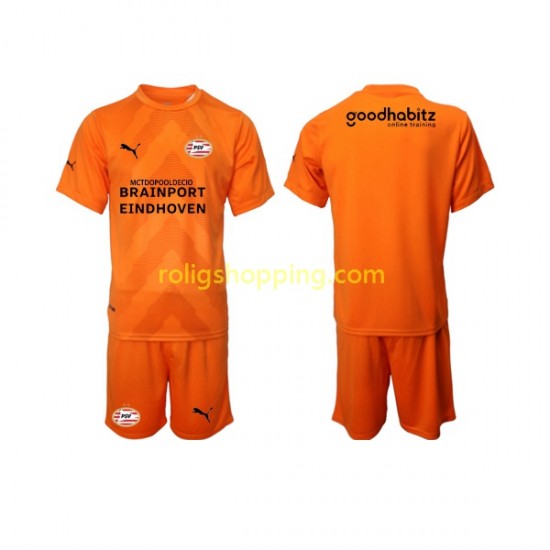 Fotbollströja PSV Eindhoven Målvakt Barn Bortaställ 2022-2023 Kort ärm