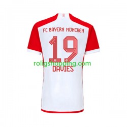 Fotbollströja FC Bayern München Alphonso Davies 19 Män Hemmaställ 2023-2024 Kort ärm