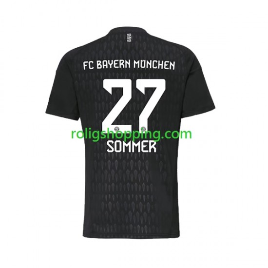 Fotbollströja FC Bayern München Yann Sommer 27 Målvakt Män Hemmaställ 2023-2024 Kort ärm