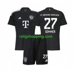 Fotbollströja FC Bayern München Yann Sommer 27 Målvakt Barn Hemmaställ 2023-2024 Kort ärm