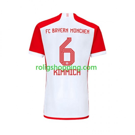Fotbollströja FC Bayern München Joshua Kimmich 6 Män Hemmaställ 2023-2024 Kort ärm