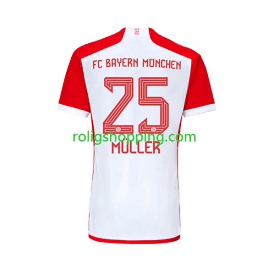 Fotbollströja FC Bayern München Thomas Muller 25 Män Hemmaställ 2023-2024 Kort ärm