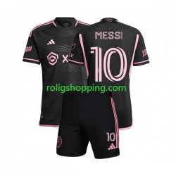 Fotbollströja Inter Miami Lionel Messi 10 Barn Bortaställ 2023 Kort ärm