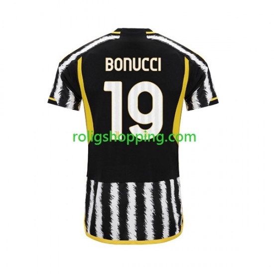 Fotbollströja Juventus Leonardo Bonucci 19 Män Hemmaställ 2023-2024 Kort ärm