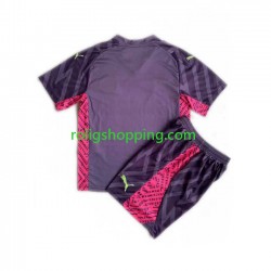 Fotbollströja Manchester City Målvakt Barn Bortaställ 2023-2024 Kort ärm