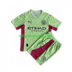 Fotbollströja Manchester City Målvakt Barn Tredjeställ 2023-2024 Kort ärm