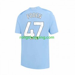 Fotbollströja Manchester City Phil Foden 47 Män Hemmaställ 2023-2024 Kort ärm