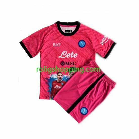 Fotbollströja SSC Napoli Face Game Alex Meret 1 Målvakt Barn Hemmaställ 2022-2023 Kort ärm