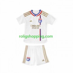 Fotbollströja Olympique Lyonnais Barn Hemmaställ 2023-2024 Kort ärm