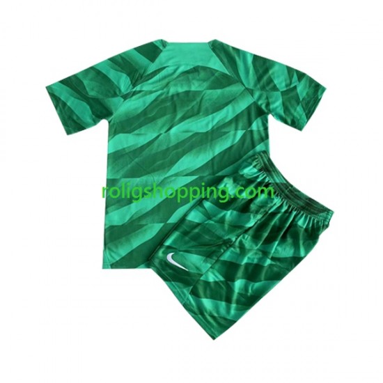 Fotbollströja Paris Saint-Germain Målvakt Barn Hemmaställ 2023-2024 Kort ärm