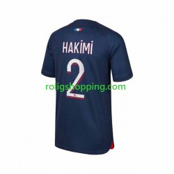 Fotbollströja Paris Saint-Germain Hakimi 2 Män Hemmaställ 2023-2024 Kort ärm