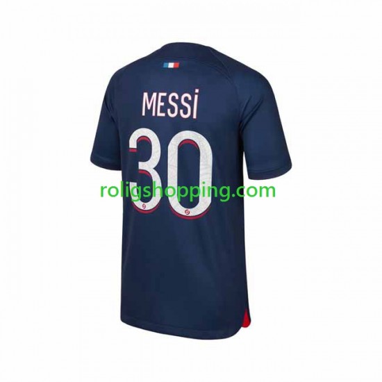 Fotbollströja Paris Saint-Germain Lionel Messi 30 Män Hemmaställ 2023-2024 Kort ärm