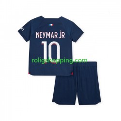 Fotbollströja Paris Saint-Germain Neymar Jr 10 Barn Hemmaställ 2023-2024 Kort ärm