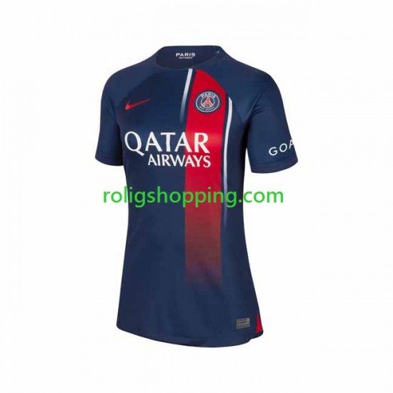 Fotbollströja Paris Saint-Germain Kvinnor Hemmaställ 2023-2024 Kort ärm