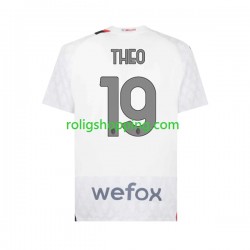Fotbollströja AC Milan Theo 19 Män Bortaställ 2023-2024 Kort ärm