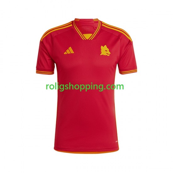 Fotbollströja AS Roma Män Hemmaställ 2023-2024 Kort ärm
