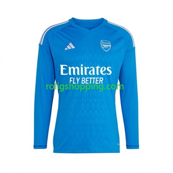 Fotbollströja Arsenal Long Målvakt Bortaställ 2023-2024 Kort ärm