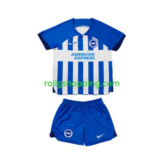 Fotbollströja Brighton Hove Albion Barn Hemmaställ 2023-2024 Kort ärm