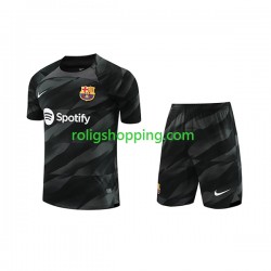 Fotbollströja FC Barcelona Målvakt Barn Bortaställ 2023-2024 Kort ärm
