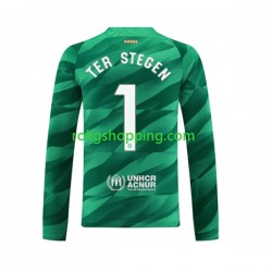 Fotbollströja FC Barcelona Ter Stegen 1 Målvakt Män Hemmaställ 2023-2024 Lång ärm