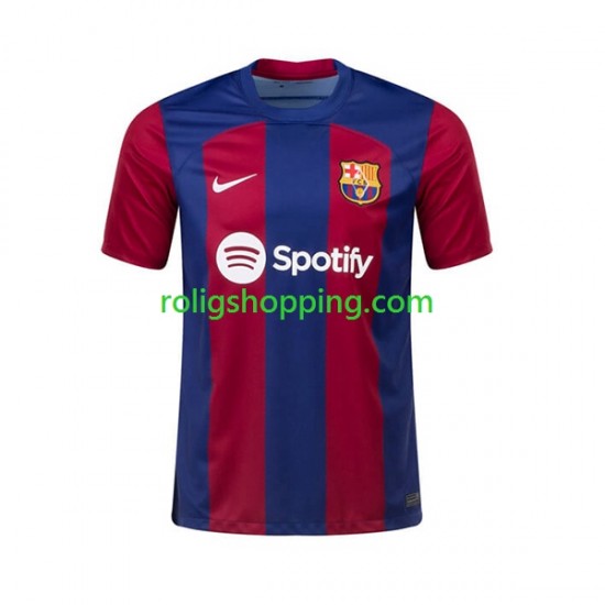 Fotbollströja FC Barcelona Ousmane Dembele 7 Män Hemmaställ 2023-2024 Kort ärm