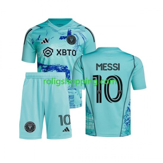 Fotbollströja Inter Miami Lionel Messi 10 Special Barn Hemmaställ 2023-2024 Kort ärm