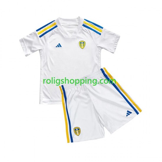 Fotbollströja Leeds United Barn Hemmaställ 2023-2024 Kort ärm