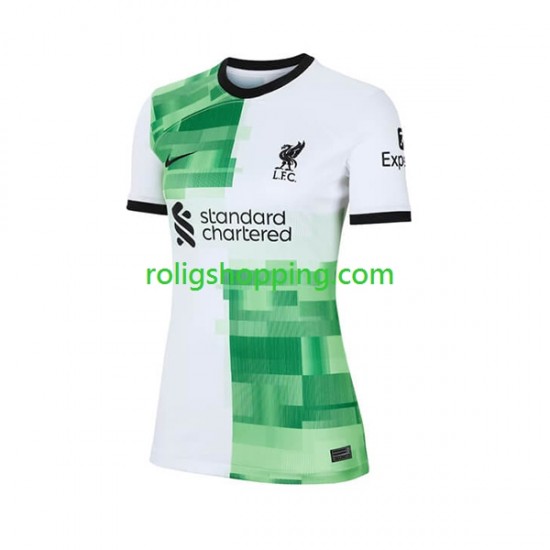 Fotbollströja Liverpool Kvinnor Bortaställ 2023-2024 Kort ärm
