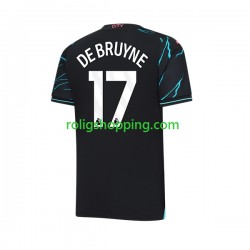 Fotbollströja Manchester City Kevin De Bruyne 17 Män Tredjeställ 2023-2024 Kort ärm