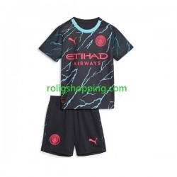 Fotbollströja Manchester City Barn Tredjeställ 2023-2024 Kort ärm