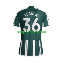 Fotbollströja Manchester United Anthony Elanga 36 Män Bortaställ 2023-2024 Kort ärm
