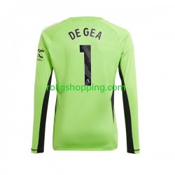 Fotbollströja Manchester United De Gea 1 Målvakt Män Hemmaställ 2023-2024 Lång ärm