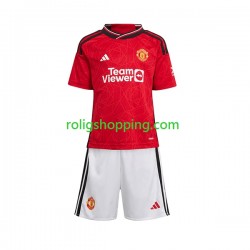 Fotbollströja Manchester United Barn Hemmaställ 2023-2024 Kort ärm