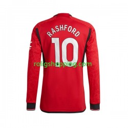 Fotbollströja Manchester United Marcus Rashford 10 Män Hemmaställ 2023-2024 Lång ärm
