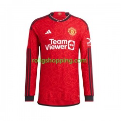 Fotbollströja Manchester United Marcus Rashford 10 Män Hemmaställ 2023-2024 Lång ärm