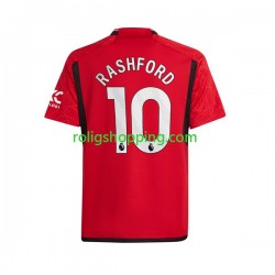 Fotbollströja Manchester United Marcus Rashford 10 Män Hemmaställ 2023-2024 Kort ärm
