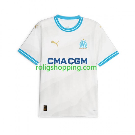 Fotbollströja Olympique de Marseille Män Hemmaställ 2023-2024 Kort ärm