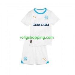 Fotbollströja Olympique de Marseille Barn Hemmaställ 2023-2024 Kort ärm