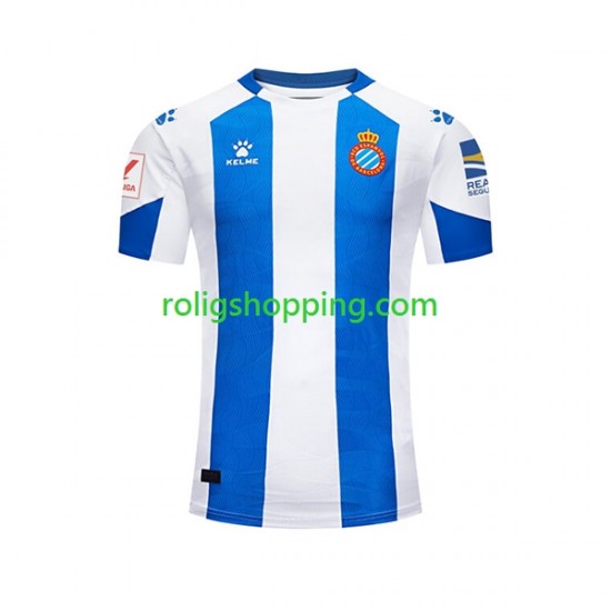 Fotbollströja RCD Espanyol Män Hemmaställ 2023-2024 Kort ärm