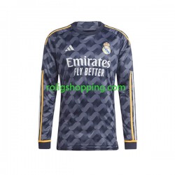 Fotbollströja Real Madrid Män Bortaställ 2023-2024 Lång ärm
