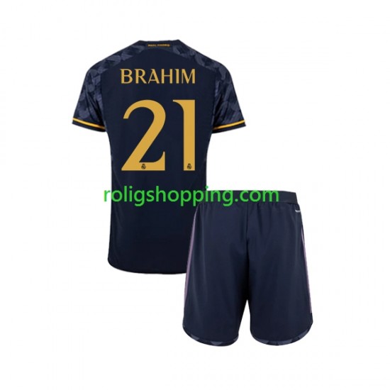 Fotbollströja Real Madrid Brahim Diaz 21 Barn Bortaställ 2023-2024 Kort ärm