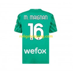 Fotbollströja AC Milan Mike Maignan 16 Målvakt Män Hemmaställ 2023-2024 Kort ärm