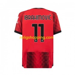 Fotbollströja AC Milan Ibrahimović 11 Män Hemmaställ 2023-2024 Kort ärm