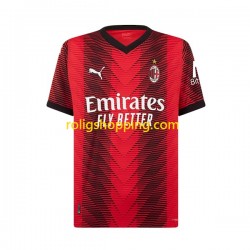 Fotbollströja AC Milan Rafael Leao 17 Barn Hemmaställ 2023-2024 Kort ärm