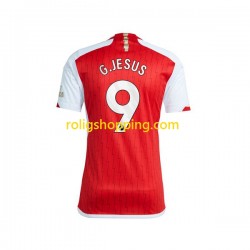 Fotbollströja Arsenal Gabriel Jesus 9 Män Hemmaställ 2023-2024 Kort ärm