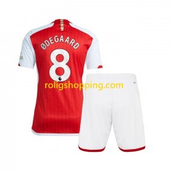 Fotbollströja Arsenal Martin Odegaard 8 Barn Hemmaställ 2023-2024 Kort ärm