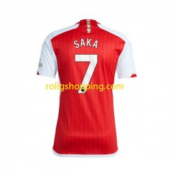 Fotbollströja Arsenal Saka 7 Män Hemmaställ 2023-2024 Kort ärm