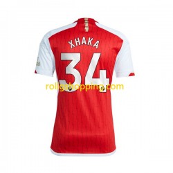 Fotbollströja Arsenal Xhaka 34 Män Hemmaställ 2023-2024 Kort ärm